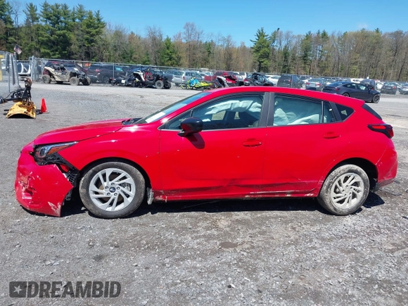 2024 Subaru Impreza with VIN JF1GUABC9R8873735, listed as a IAAI auction lot 42147090 with 2,460 mi miles and . Bid and sale history available at DreamBid. Image 14.