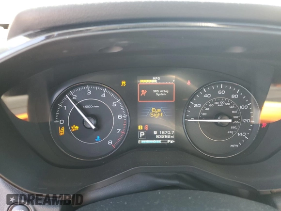 2021 Subaru Impreza with VIN 4S3GKAB60M3603289, listed as a Copart auction lot 71839504 with 83,292 mi miles and Salvage Title. Bid and sale history available at carsss.com. Image 9.