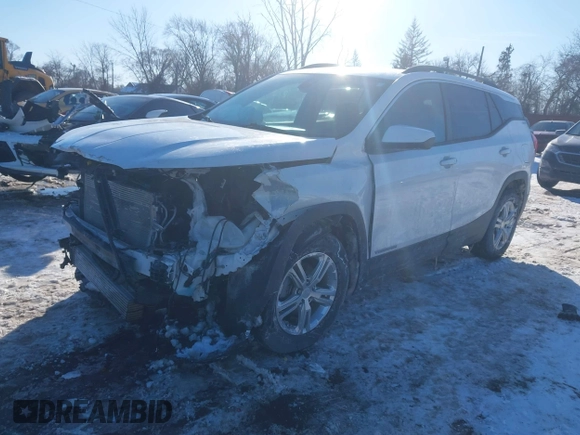 2020 GMC Terrain SLE with VIN 3GKALMEV8LL201910, listed as a IAAI auction lot 41650442 with 55,087 mi miles. Bid and sale history available at carsss.com. Image 19.
