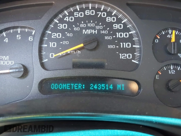 2003 Chevrolet Avalanche with VIN 3GNEC13T63G280667, listed as a IAAI auction lot 42448639 with 243,514 mi miles and . Bid and sale history available at DreamBid. Image 7.