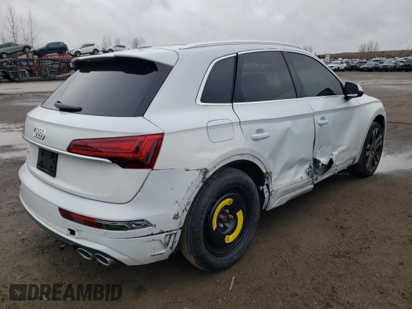 2022 Audi SQ5 Premium with VIN WA1A4AFY1N2134582, listed as a Copart auction lot 82101634 with 36,239 mi miles and Salvage Title. Bid and sale history available at DreamBid. Image 3.
