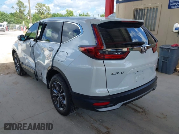 2022 Honda CR-V EX-L with VIN 7FARW2H8XNE012309, listed as a IAAI auction lot 41920452 with 7,286 mi miles. Bid and sale history available at carsss.com. Image 3.