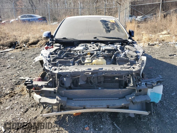 2017 Infiniti Q50 Red Sport 400 with VIN JN1FV7ARXHM870752, listed as a Copart auction lot 46588815 with 0 mi miles and Salvage Title. Bid and sale history available at carsss.com. Image 5.