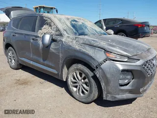 2019 Hyundai Santa Fe SEL with VIN 5NMS33AD0KH078624, listed as a IAAI auction lot 41747977 with 98,507 mi miles. Bid and sale history available at carsss.com. Image 1.