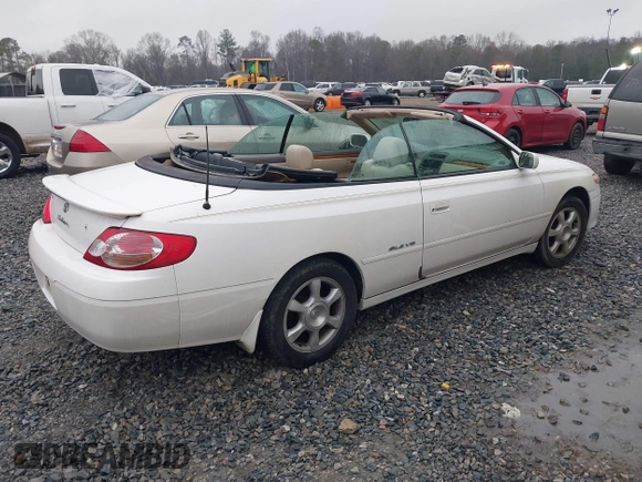 2002 Toyota Solara SE with VIN 2T1FF22P12C592449, listed as a IAAI auction lot 41537596 with 155,703 mi miles and . Bid and sale history available at DreamBid. Image 4.