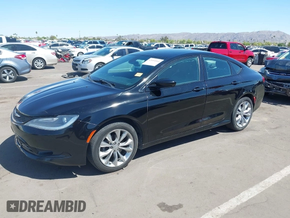 2015 Chrysler 200 S with VIN 1C3CCCBB1FN670130, listed as a IAAI auction lot 42054060 with 83,620 mi miles and . Bid and sale history available at DreamBid. Image 2.