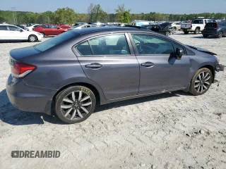 2014 Honda Civic EX-L with VIN 19XFB2F90EE010080, listed as a Copart auction lot 52307055 with 284,203 mi miles and Salvage Title. Bid and sale history available at DreamBid. Image 3.
