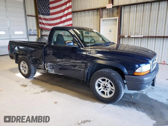2004 Dodge Dakota with VIN 1D7FL16K34S535016, listed as a Copart auction lot 50445804 with 215,635 mi miles and Salvage Title. Bid and sale history available at carsss.com. Image 4.