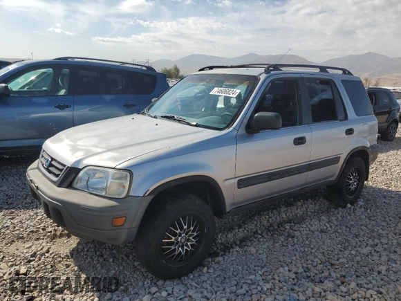 2001 Honda CR-V LX with VIN JHLRD284X1C000881, listed as a Copart auction lot 74606824 with 156,453 mi miles and Salvage Title. Bid and sale history available at carsss.com. Image 1.