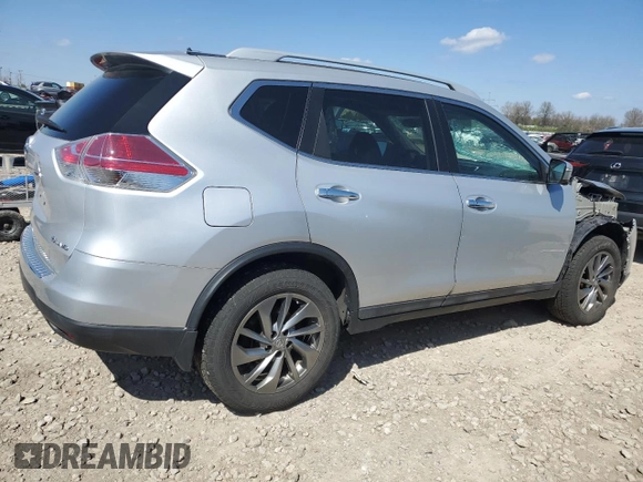 2015 Nissan Rogue SL with VIN 5N1AT2MV1FC896891, listed as a Copart auction lot 52155925 with 130,654 mi miles and Salvage Title. Bid and sale history available at carsss.com. Image 3.