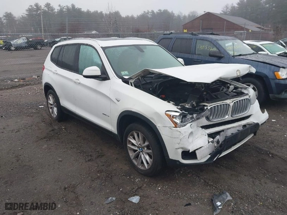 2016 BMW X3 xDrive28i with VIN 5UXWX9C54G0D85902, listed as a IAAI auction lot 41020993 with 128,675 mi miles. Bid and sale history available at carsss.com. Image 1.