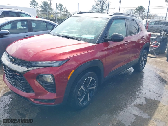 2021 Chevrolet TrailBlazer RS with VIN KL79MTSL1MB069744, listed as a IAAI auction lot 41665266 with 29,789 mi miles. Bid and sale history available at carsss.com. Image 17.