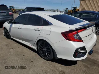 2020 Honda Civic Si with VIN 2HGFC1E52LH704407, listed as a Copart auction lot 54919985 with 44,521 mi miles and Salvage Title. Bid and sale history available at DreamBid. Image 2.