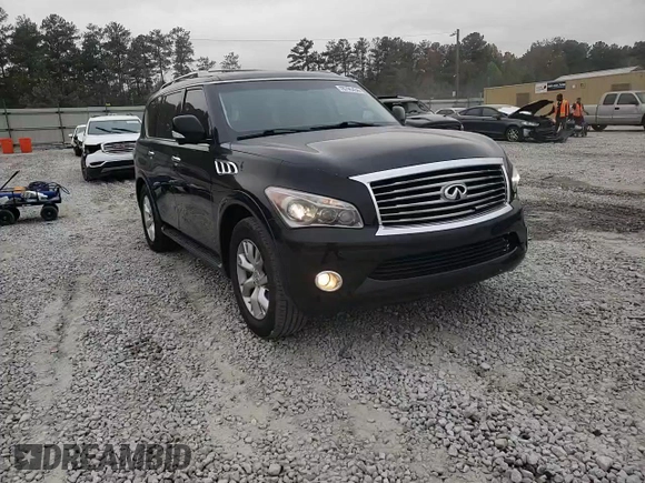 2012 Infiniti QX56 7-passenger with VIN JN8AZ2NF9C9519801, listed as a Copart auction lot 78795434 with 148,902 mi miles and Salvage Title. Bid and sale history available at carsss.com. Image 14.