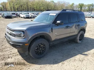 2023 Ford Bronco Sport Big Bend with VIN 3FMCR9B60PRE00056, listed as a Copart auction lot 51221085 with 12,363 mi miles and Non repairable. Bid and sale history available at DreamBid. Image 1.