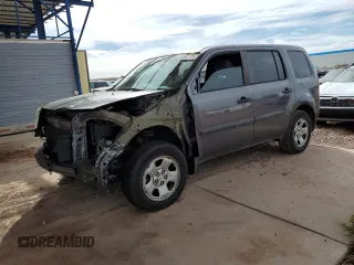 2015 Honda Pilot LX with VIN 5FNYF3H28FB021648, listed as a Copart auction lot 49292675 with 118,841 mi miles and Salvage Title. Bid and sale history available at carsss.com. Image 1.