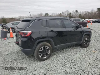 2018 Jeep Compass Trailhawk with VIN 3C4NJDDBXJT187550, listed as a Copart auction lot 44202325 with 108,579 mi miles and Salvage Title. Bid and sale history available at carsss.com. Image 3.