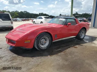 1981 Chevrolet Corvette with VIN 1G1AY8766BS417306, listed as a Copart auction lot 61727444 with 90,101 mi miles and Salvage Title. Bid and sale history available at carsss.com. Image 1.