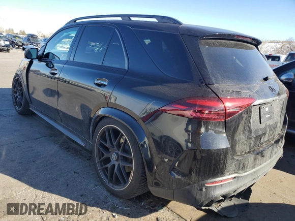 2024 Mercedes-Benz GLE 53 AMG with VIN 4JGFB6BBXRB115904, listed as a Copart auction lot 88603895 with 9,451 mi miles and Salvage title. Bid and sale history available at DreamBid. Image 2.