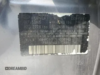 2006 Hyundai Azera SE with VIN KMHFC46F76A038943, listed as a Copart auction lot 63933985 with 55,357 mi miles and Clean title. Bid and sale history available at DreamBid. Image 12.