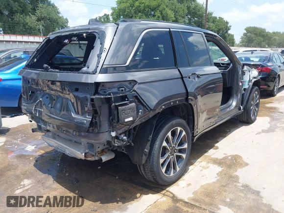 2022 Jeep Grand Cherokee Overland with VIN 1C4RJHDG6N8580874, listed as a IAAI auction lot 42498940 with 19,818 mi miles and . Bid and sale history available at DreamBid. Image 4.