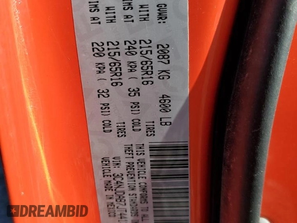 2018 Jeep Compass Sport с VIN 3C4NJDAB7JT441347, выставлен на аукционе Copart как лот 64391845 с пробегом 118 739 миль миль и Списание • Salvage title. История ставок и продаж доступна на DreamBid. Изображение 13.