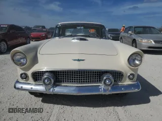1956 Ford Thunderbird with VIN P6FH266640, listed as a Copart auction lot 76715884 with 12,494 mi miles and Salvage Title. Bid and sale history available at DreamBid. Image 5.