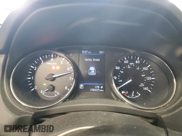2018 Nissan Rogue SV with VIN 5N1AT2MVXJC703811, listed as a Copart auction lot 54958985 with 170,437 mi miles and Non Repairable. Bid and sale history available at DreamBid. Image 9.