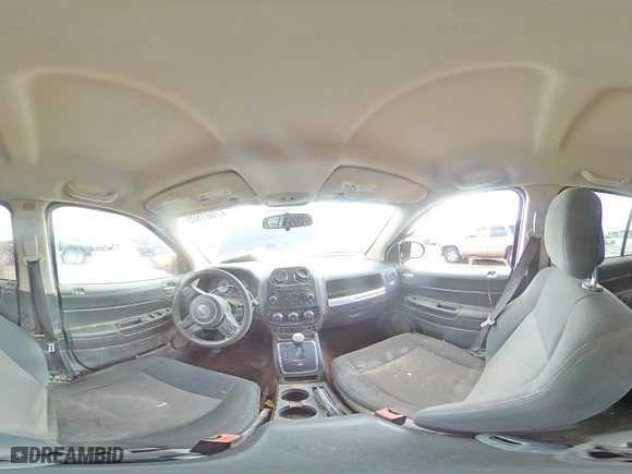 2014 Jeep Compass Sport with VIN 1C4NJCBA6ED573849, listed as a Copart auction lot 47001505 with 259,846 mi miles and Salvage Title. Bid and sale history available at carsss.com. Image 13.