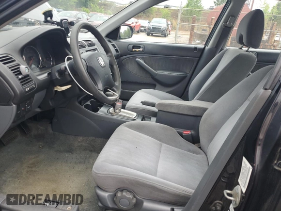 2004 Honda Civic LX with VIN 2HGES16554H543338, listed as a Copart auction lot 56353535 with 60,610 mi miles and Clean Title. Bid and sale history available at DreamBid. Image 7.