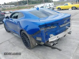 2018 Chevrolet Camaro ZL1 with VIN 1G1FK1R64J0115583, listed as a IAAI auction lot 41998052 with Not Provided miles and . Bid and sale history available at DreamBid. Image 3.