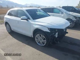 2018 Audi Q5 Prestige with VIN WA1CNAFYXJ2027305, listed as a IAAI auction lot 41962321 with 24,465 mi miles. Bid and sale history available at carsss.com. Image 1.