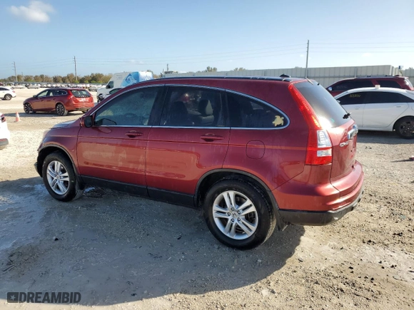 2010 Honda CR-V EX-L with VIN JHLRE4H7XAC009499, listed as a Copart auction lot 76495074 with 115,646 mi miles and Salvage Title. Bid and sale history available at carsss.com. Image 2.