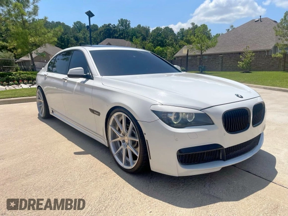 2010 BMW 7 Series 750Li with VIN WBAKB8C58ACY64395, listed as a Copart auction lot 63885205 with 137,375 mi miles and Salvage title. Bid and sale history available at DreamBid. Image 1.
