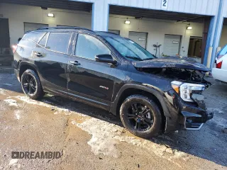 2022 GMC Terrain AT4 with VIN 3GKALYEVXNL298747, listed as a Copart auction lot 89106525 with 32,852 mi miles and Salvage Title. Bid and sale history available at DreamBid. Image 4.