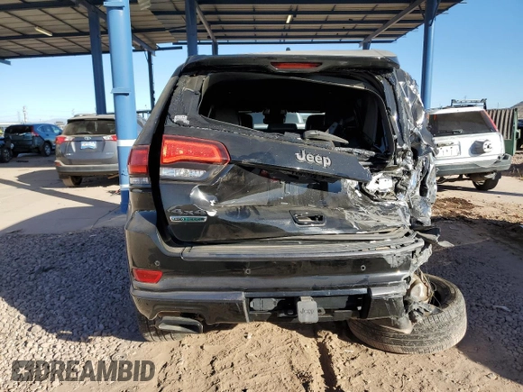 2018 Jeep Grand Cherokee Overland with VIN 1C4RJFCM0JC374114, listed as a Copart auction lot 42227195 with 44,268 mi miles and Salvage title. Bid and sale history available at DreamBid. Image 6.