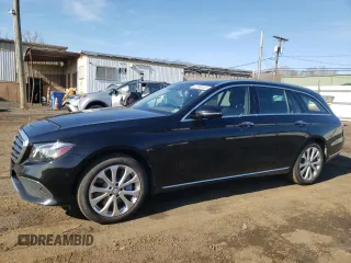 2017 Mercedes-Benz E with VIN WDDZH6GB2HA193337, listed as a Copart auction lot 52998045 with 100,309 mi miles and Salvage Title. Bid and sale history available at carsss.com. Image 1.