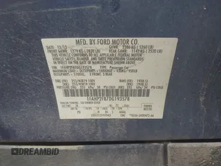 2013 Ford Taurus Limited с VIN 1FAHP2F87DG193578, выставлен на аукционе IAAI как лот 42544722 с пробегом 147 234 миль миль и . История ставок и продаж доступна на DreamBid. Изображение 9.