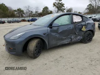 2022 Tesla Model Y Long Range with VIN 7SAYGAEE6NF523835, listed as a Copart auction lot 47874565 with Not Provided miles and Salvage Title. Bid and sale history available at DreamBid. Image 1.