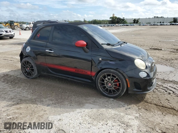 2013 FIAT 500 Abarth with VIN 3C3CFFJH5DT664746, listed as a Copart auction lot 79467384 with 84,548 mi miles and Salvage Title. Bid and sale history available at carsss.com. Image 4.
