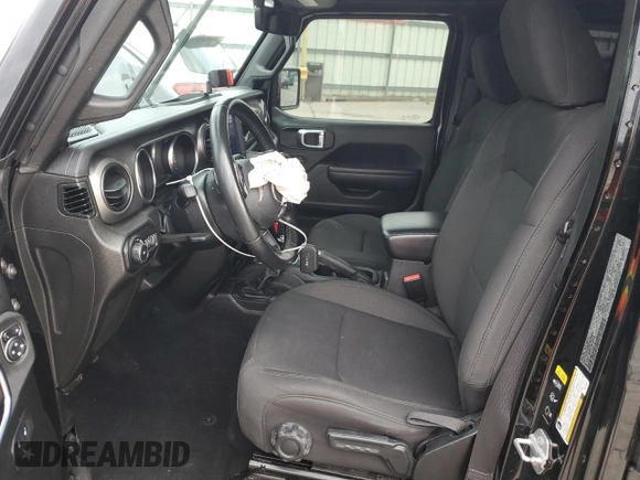 2022 Jeep Wrangler Unlimited Sport with VIN 1C4HJXDG6NW258091, listed as a Copart auction lot 45484735 with 42,534 mi miles and Salvage Title. Bid and sale history available at DreamBid. Image 7.