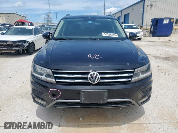 2018 Volkswagen Tiguan SEL with VIN 3VV2B7AX6JM017523, listed as a Copart auction lot 56386545 with 42,620 mi miles and Salvage title. Bid and sale history available at DreamBid. Image 5.