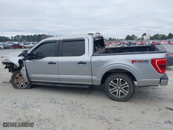 2022 Ford F-150 XL with VIN 1FTFW1E55NFA96943, listed as a IAAI auction lot 41145324 with 17 mi miles. Bid and sale history available at carsss.com. Image 13.