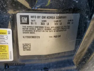 2011 Chevrolet Aveo 1LT z VIN KL1TD5DE3BB257379, wystawiony jako Copart lot #46844885 z przebiegiem Nie podano mil oraz Szkoda całkowita • Salvage title. Historia ofert i sprzedaży dostępna na DreamBid. Obrazek 12.