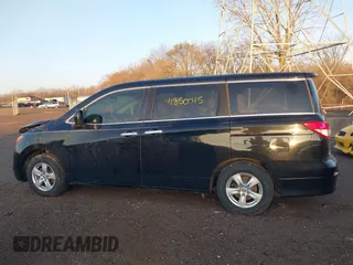 2012 Nissan Quest SL with VIN JN8AE2KP2C9031928, listed as a IAAI auction lot 41850045 with 140,075 mi miles. Bid and sale history available at carsss.com. Image 14.