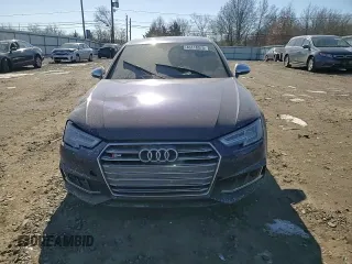 2018 Audi S4 Prestige z VIN WAUC4AF40JA003734, wystawiony jako Copart lot #46118075 z przebiegiem 79 496 mil mil oraz Szkody całkowita. Historia ofert i sprzedaży dostępna na DreamBid. Obrazek 11.