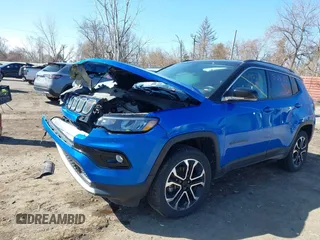 2022 Jeep Compass Limited with VIN 3C4NJDCB7NT185777, listed as a IAAI auction lot 41952891 with 28,820 mi miles and . Bid and sale history available at DreamBid. Image 20.