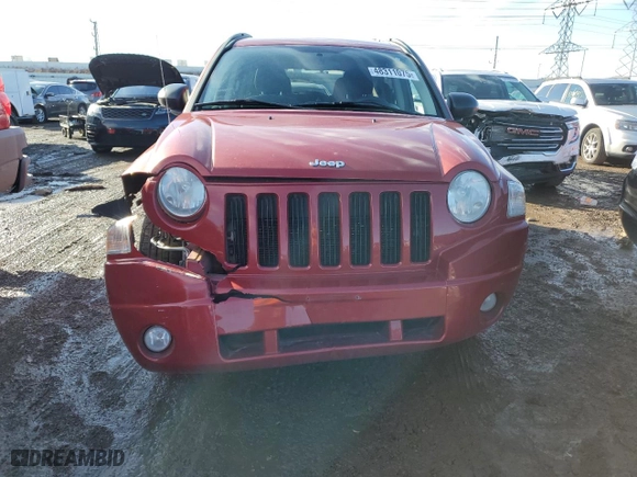 2010 Jeep Compass Sport with VIN 1J4NT4FB7AD617607, listed as a Copart auction lot 48311075 with 121,637 mi miles and Salvage Title. Bid and sale history available at carsss.com. Image 5.