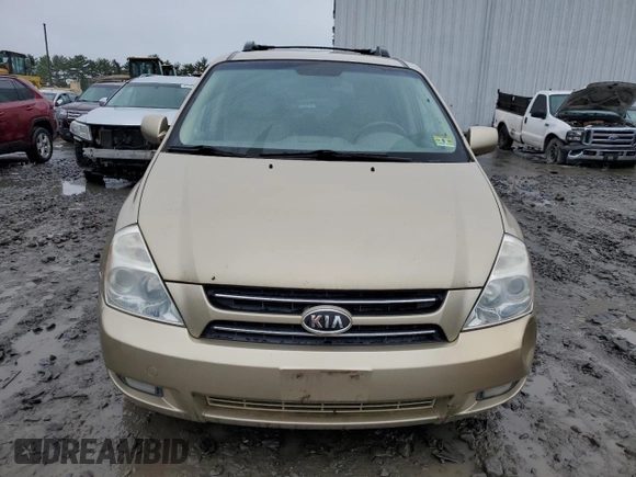 2007 Kia Sedona EX with VIN KNDMB233576140856, listed as a Copart auction lot 66734014 with 153,197 mi miles and Clean Title. Bid and sale history available at carsss.com. Image 5.