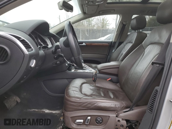 2015 Audi Q7 Premium Plus with VIN WA1LGAFE7FD020758, listed as a Copart auction lot 57027935 with 117,329 mi miles and Non repairable. Bid and sale history available at DreamBid. Image 7.